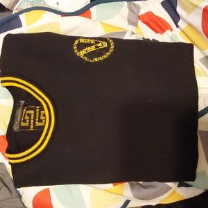 XL MEN/UNISEX CREWNECK EMBROIDERED MEDUSA HEAD SWEATER BY VERSACE